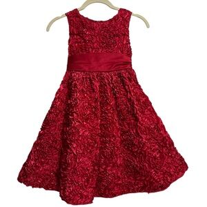 RARE EDITIONS 3-D Flower Dress, SIZE 6X‎